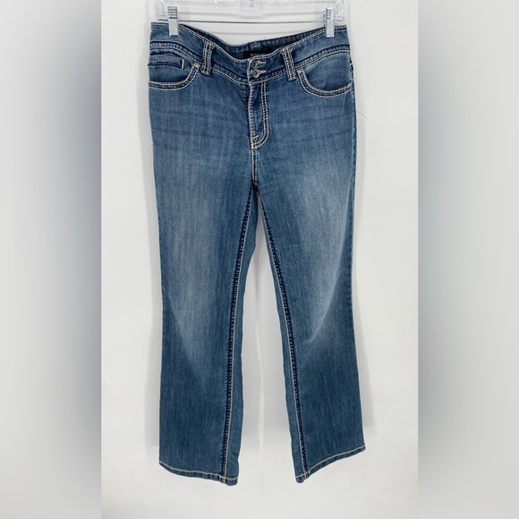 Nine West Annette bell bottom bootcut denim jeans 8/28 - Picture 3 of 7